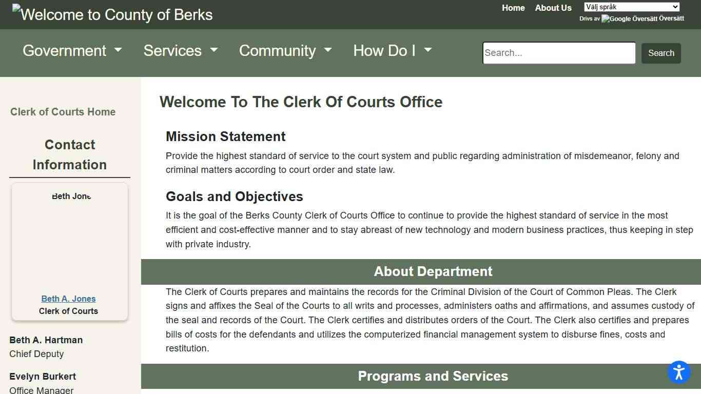 Berks County - Clerk of Courts